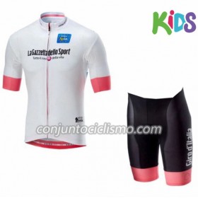 Conjunto Maillot + Culotte Corto 2018 Giro d'Italia Niños N004